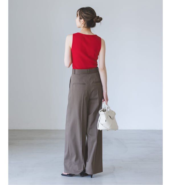 NOBLE「《アンサンブル対応》MAISON CORNICHON/メゾン コルニション Square Tank TOP」|タンクトップ|