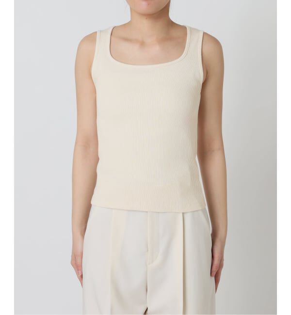 NOBLE「《アンサンブル対応》MAISON CORNICHON/メゾン コルニション Square Tank TOP」|タンクトップ|