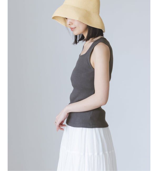 NOBLE「《アンサンブル対応》MAISON CORNICHON/メゾン コルニション Square Tank TOP」|タンクトップ|
