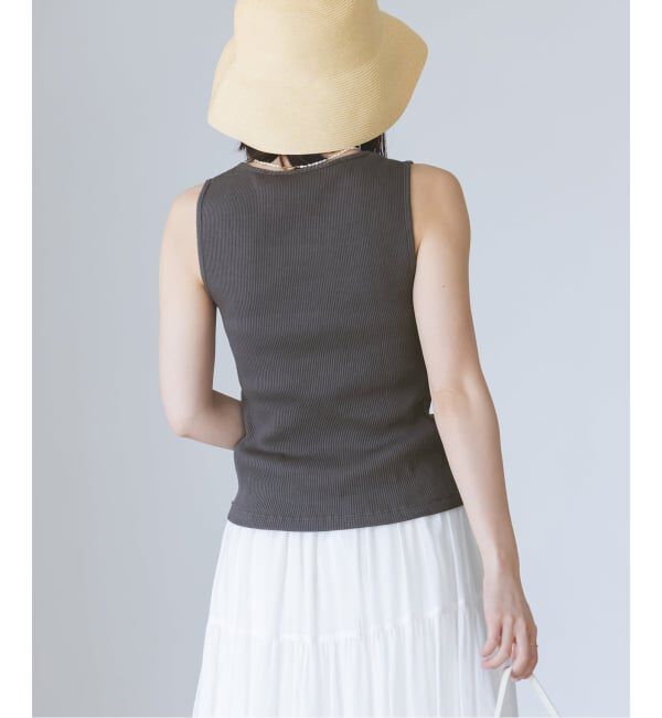 NOBLE「《アンサンブル対応》MAISON CORNICHON/メゾン コルニション Square Tank TOP」|タンクトップ|