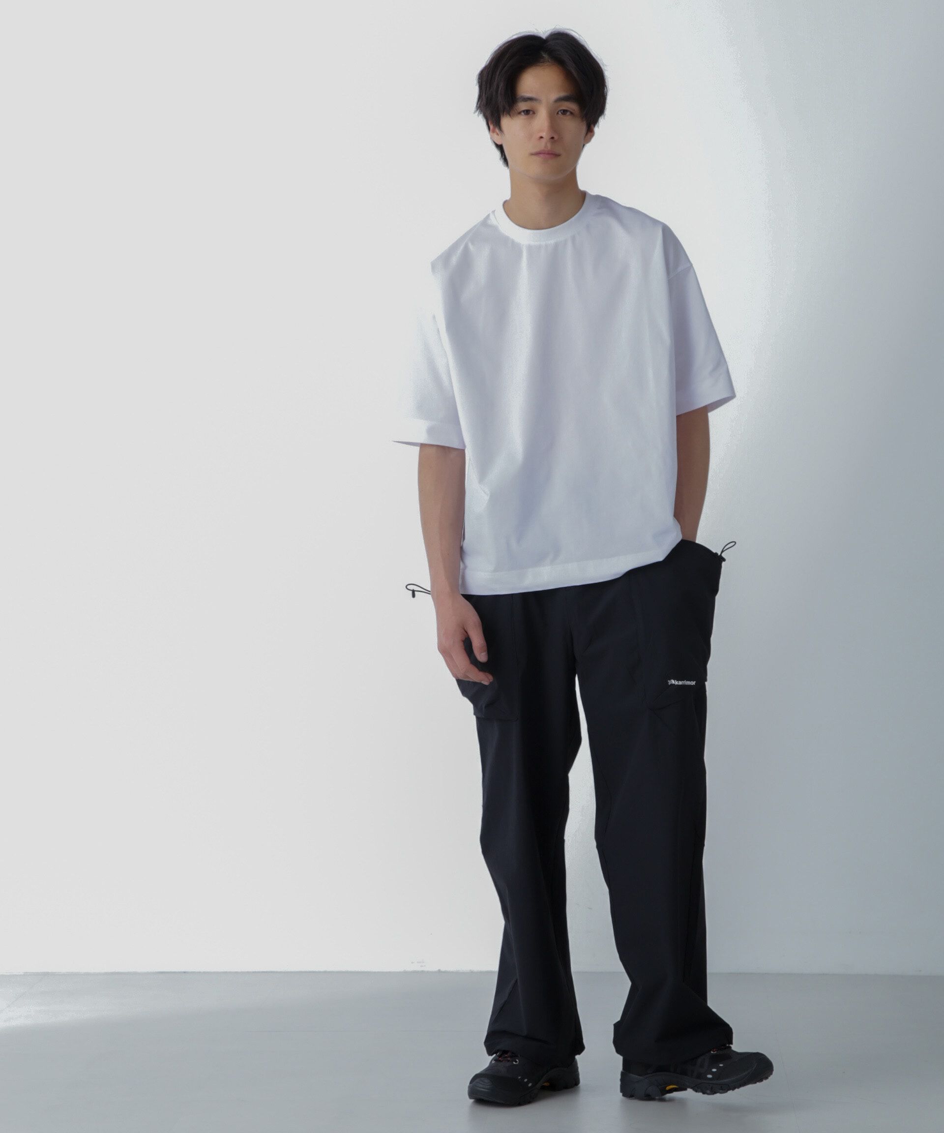 nano･universe「ドライジャージー ワイドTシャツ 半袖(セットアップ可)」|Tシャツ・カットソー|