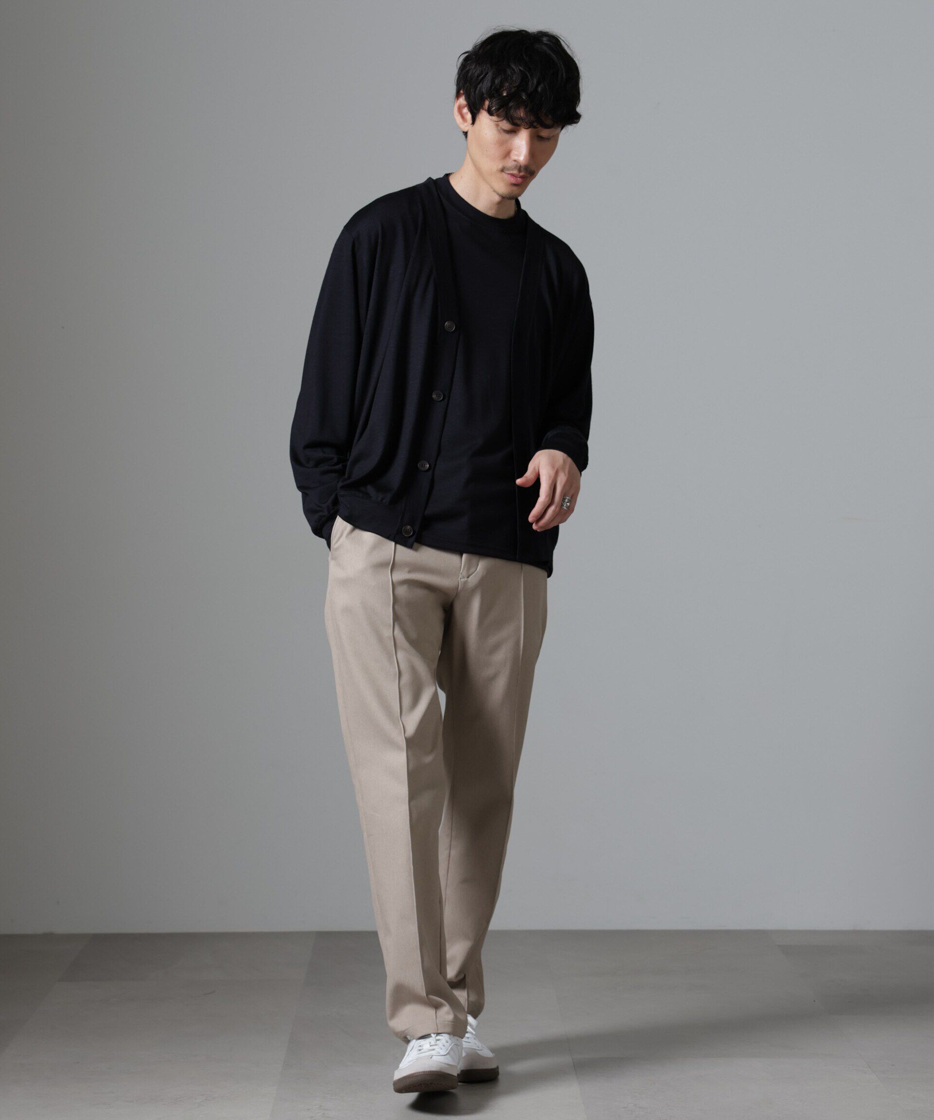 nano･universe「｢N TROUSERS BASIC｣CATINA(R)ﾒﾗﾝｼﾞ二重織ﾂｲﾙｽﾄﾚｯﾁﾊﾟﾝﾂ(ｾｯ  」|スーツ|