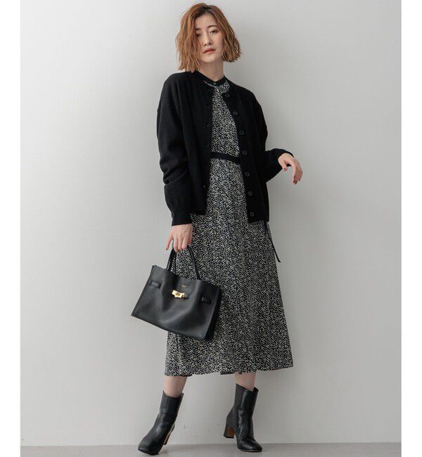 23区「【吸水速乾/UVケア/防シワ性】シャドージオメトリックプリント ワンピース」|ワンピース|