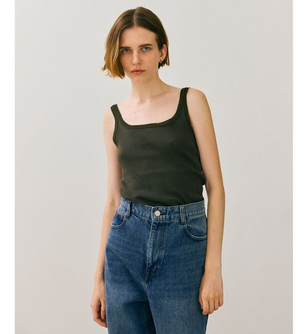 BEIGE,「【BEIGE,ecru/WEB限定・洗える】RIB TOPS /  コットンシルクリブキャミソール」|キャミソール|