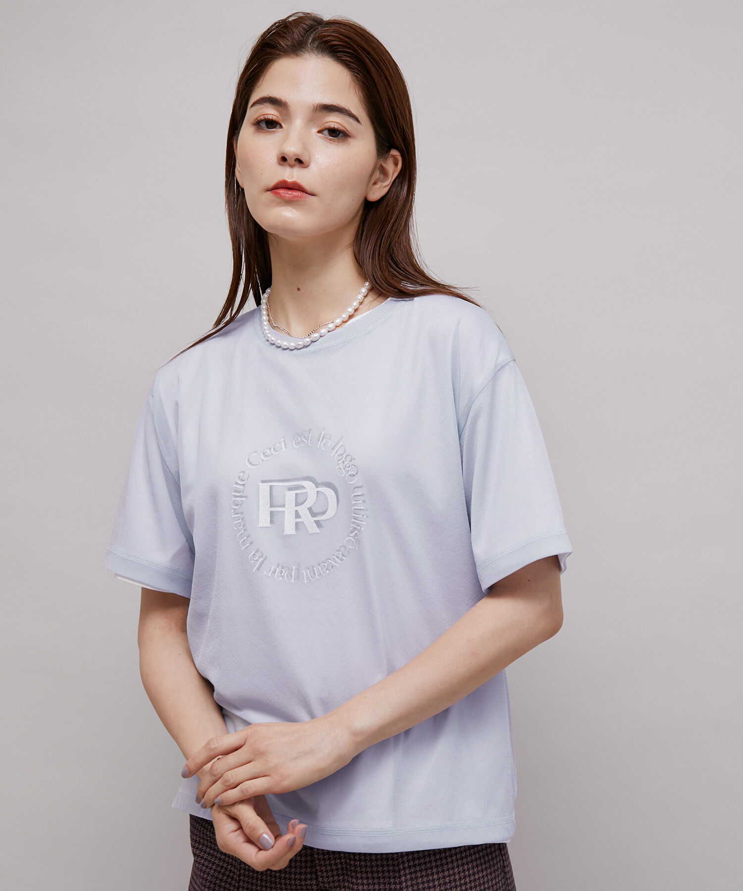 ROPE「ロゴプリントシアーTシャツ」|Tシャツ・カットソー|