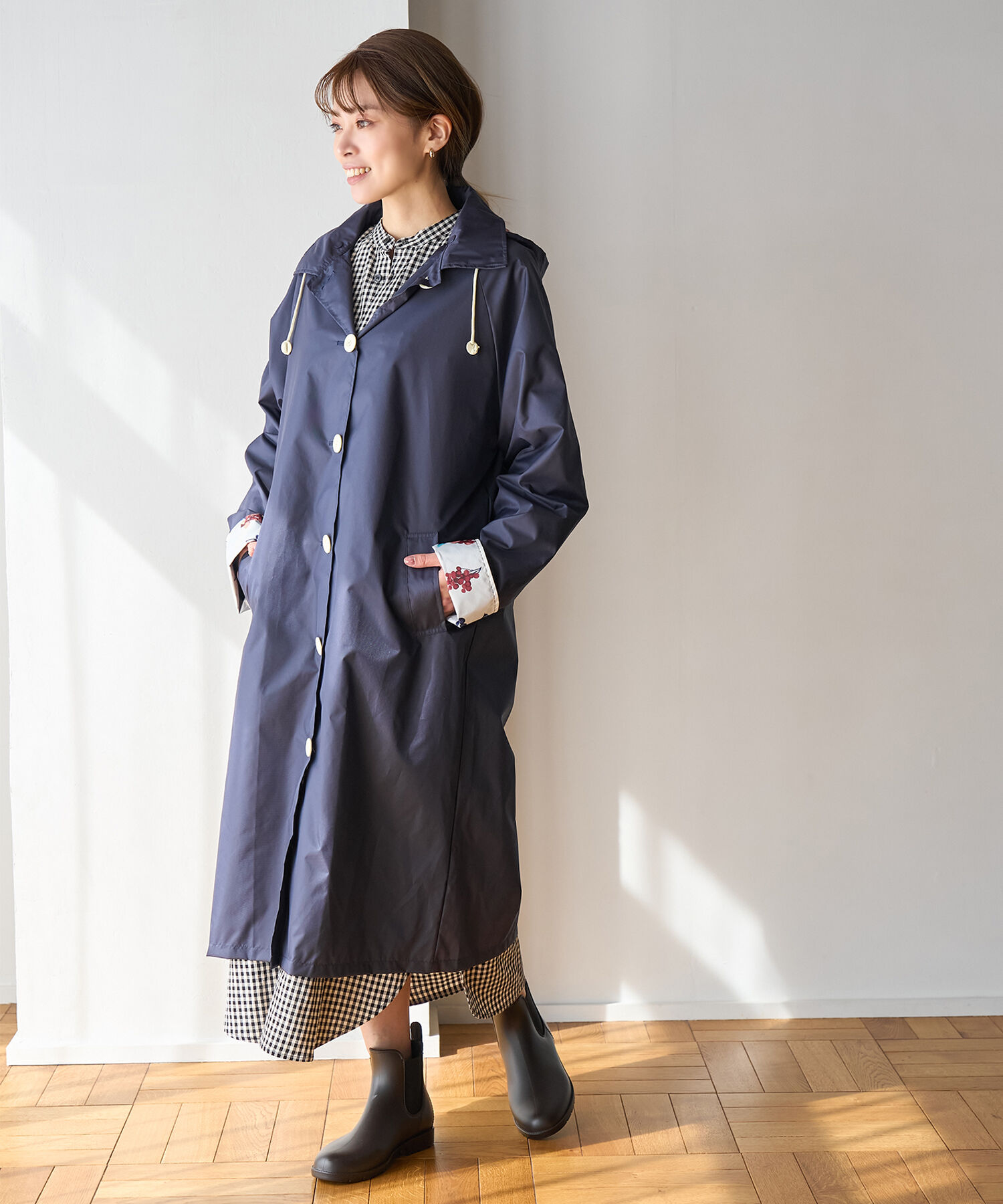 ROPE PICNIC PASSAGE「【一部店舗限定】【Wpc.】ラグランスリーブワークコート」|レインコート|