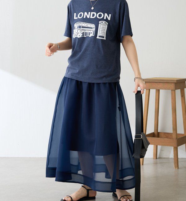  「【AMOU/アムー】ロンドンロゴTシャツ」|Tシャツ・カットソー|