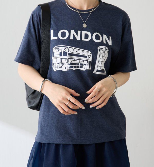  「【AMOU/アムー】ロンドンロゴTシャツ」|Tシャツ・カットソー|
