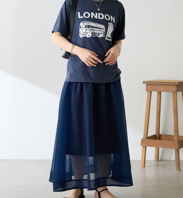  「【AMOU/アムー】ロンドンロゴTシャツ」|Tシャツ・カットソー|
