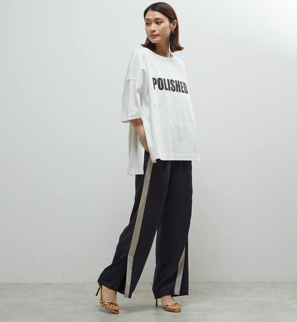 SOFFITTO「【定番型】ロゴプリント製品染ビックTシャツ」|Tシャツ・カットソー|