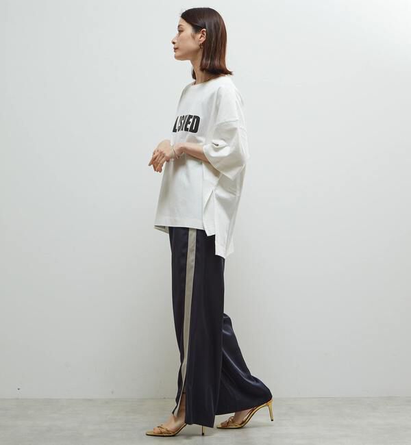 SOFFITTO「【定番型】ロゴプリント製品染ビックTシャツ」|Tシャツ・カットソー|