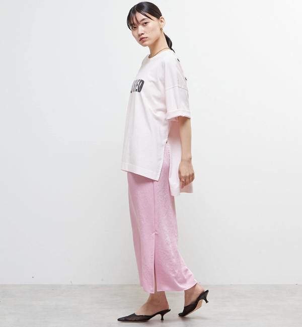 SOFFITTO「【定番型】ロゴプリント製品染ビックTシャツ」|Tシャツ・カットソー|