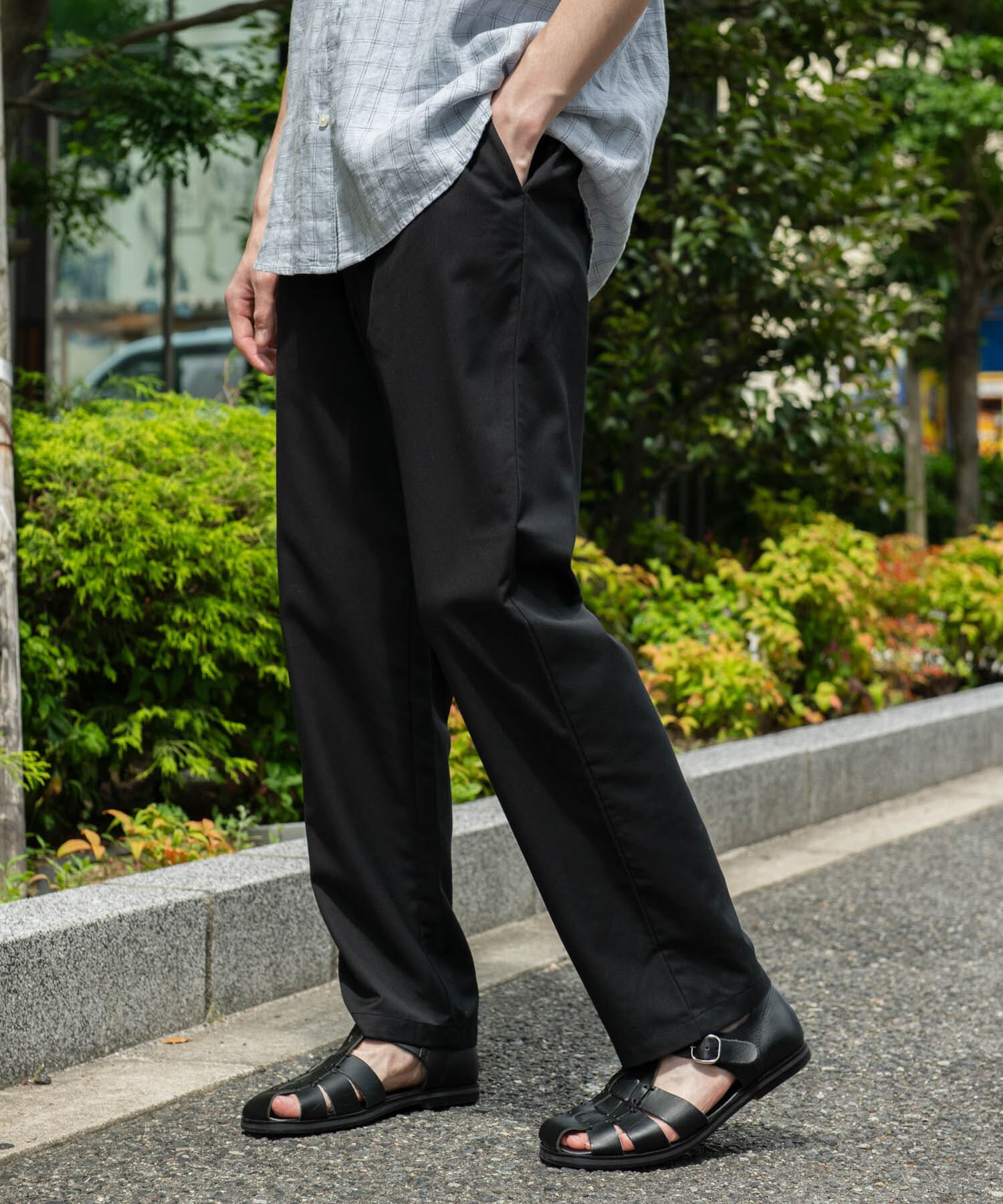URBAN RESEARCH DOORS「『速乾/接触冷感/イージーケア』ウールライクイージートラウザー」|その他|