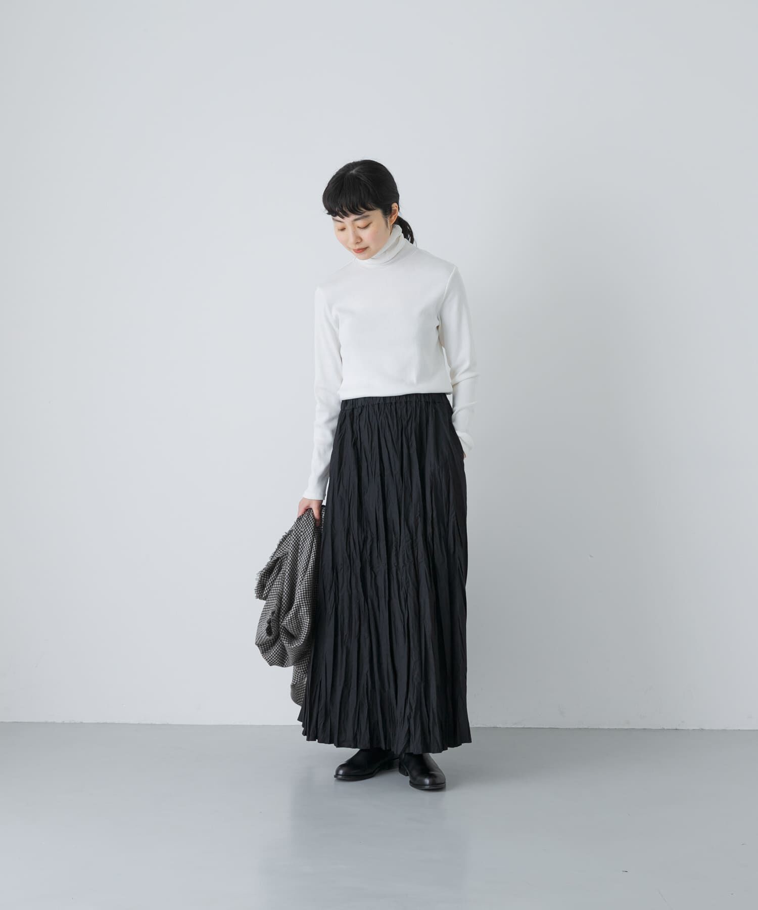 かぐれ「コットンウールテレコタートルカットソー」|Tシャツ・カットソー|