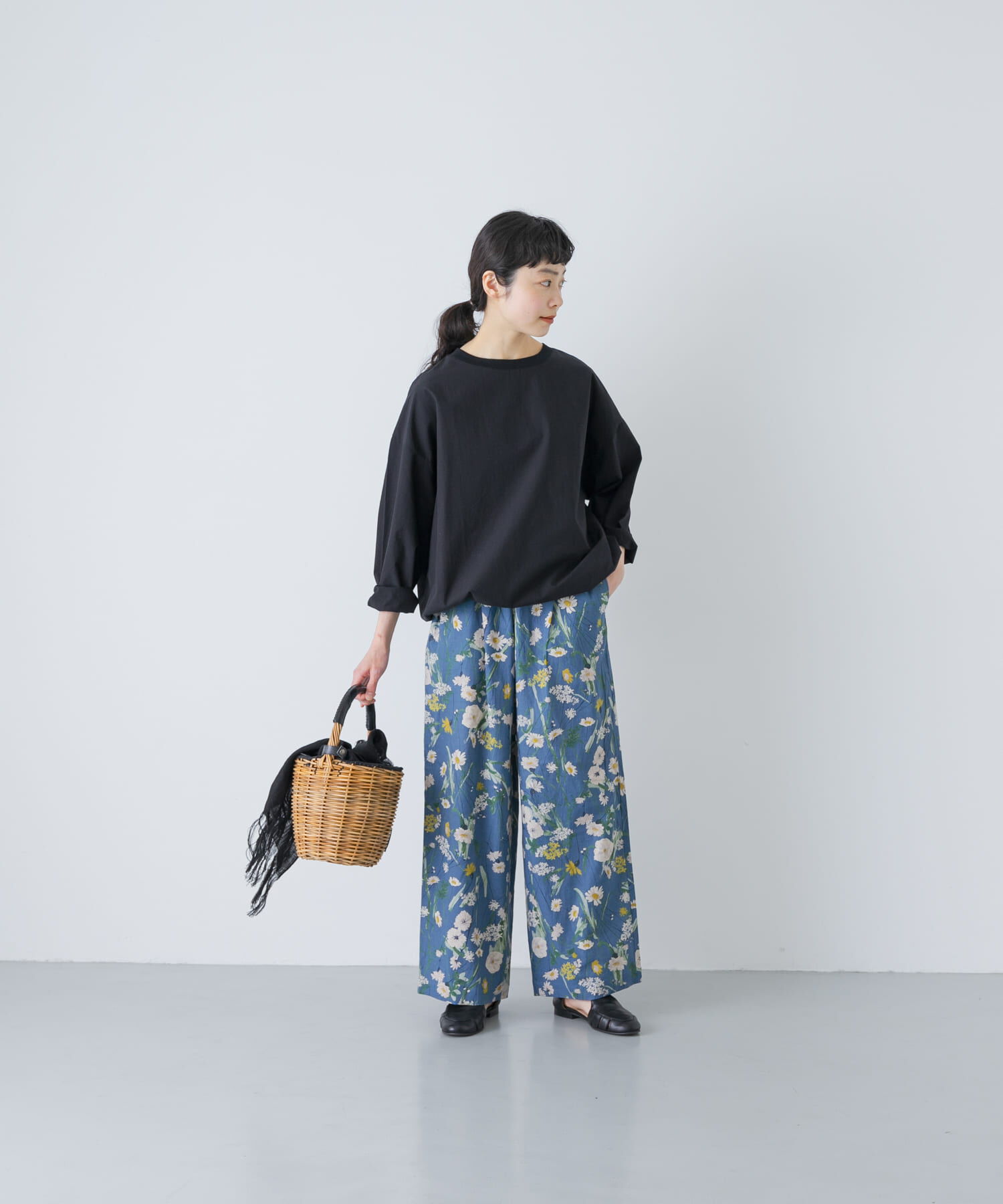 かぐれ「コットンリネンプリントイージーパンツ」|その他|