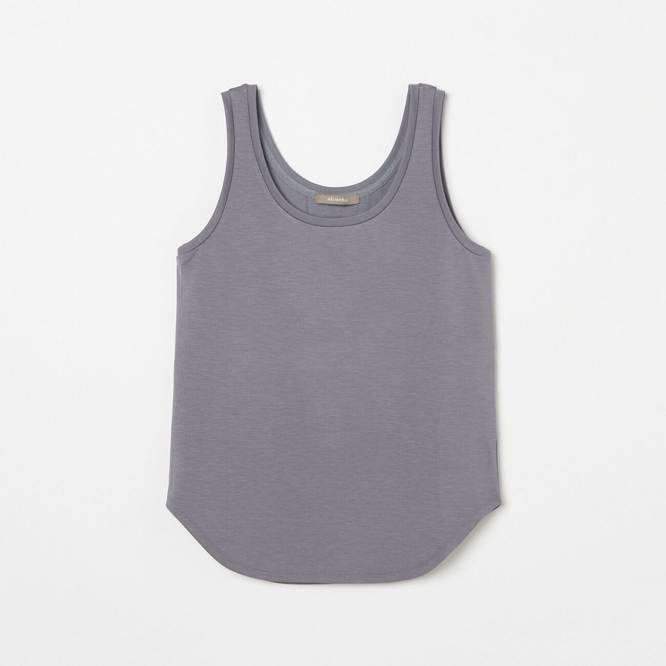 HELIOPOLE「HELIOPOLE STRETCH PONTE TANK TOP」|Tシャツ・カットソー|ミディアムグレー
