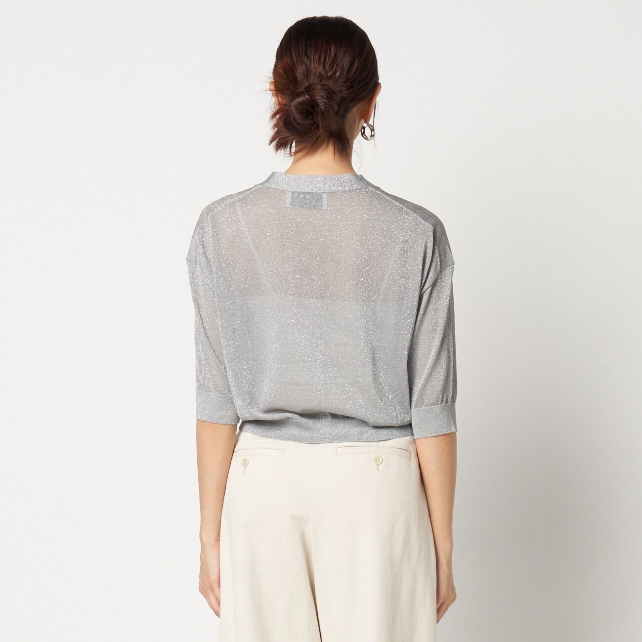  「three dots HALF SLEEVE CARDIGAN」|ニット・セーター|