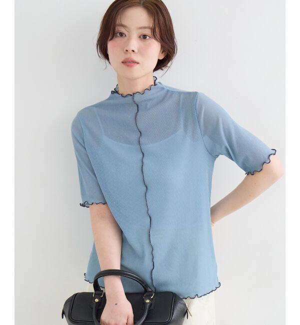 「《WEB限定アイテム》メロウシアーハイネックトップス」|Tシャツ・カットソー|