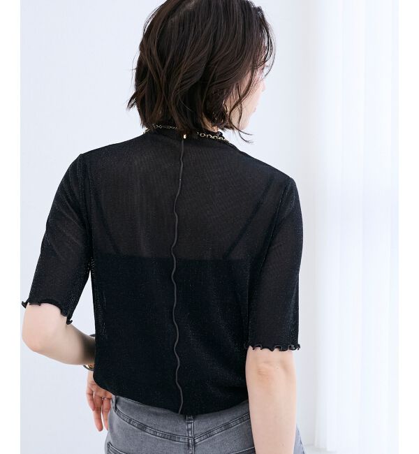  「《WEB限定アイテム》メロウシアーハイネックトップス」|Tシャツ・カットソー|