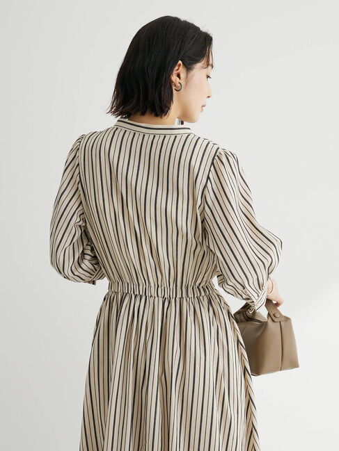 Green Parks「・ELENCARE　DUE　ドビーストライプワンピ」|ワンピース|