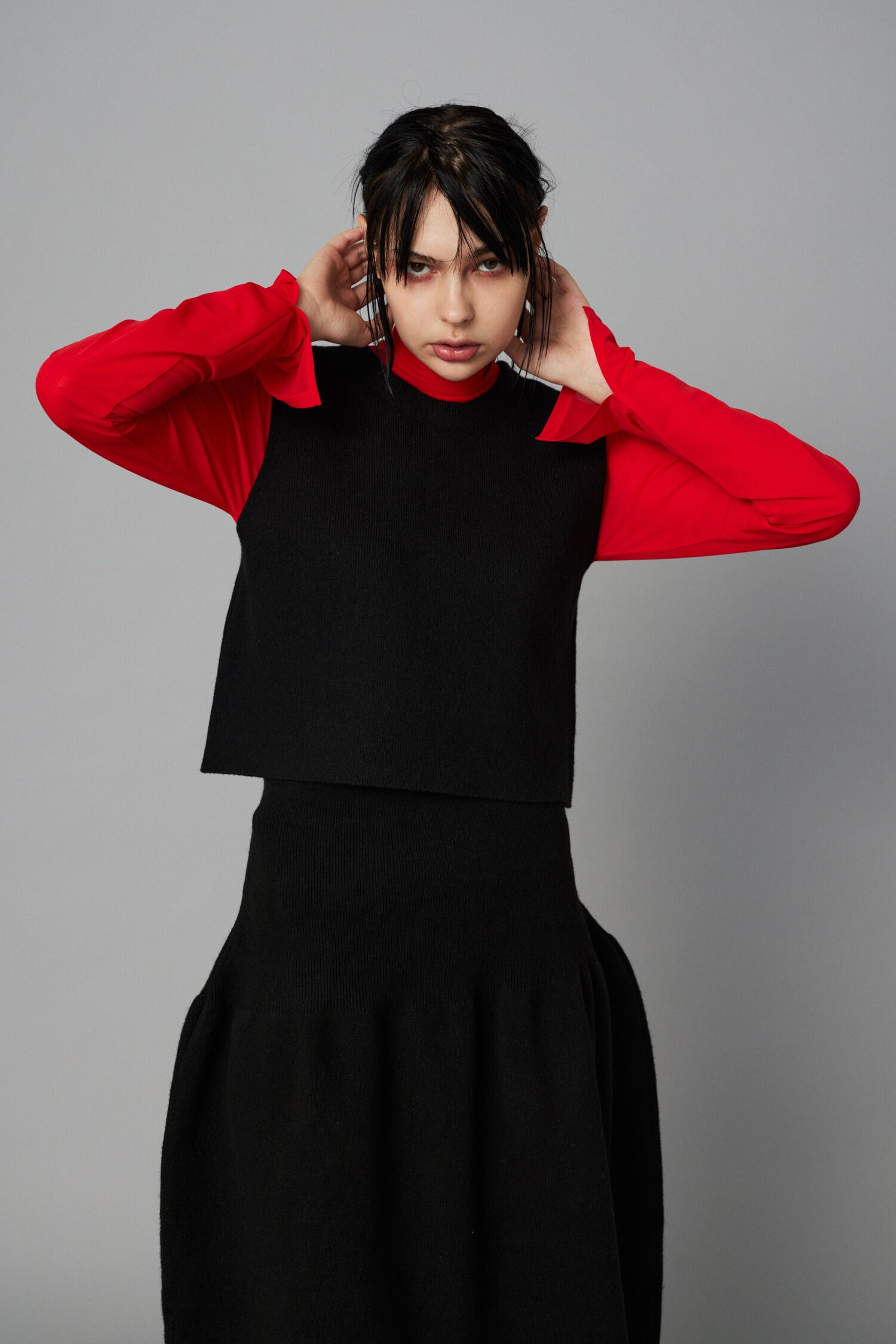 HeRIN.CYE「2way knit vest」|ニット・セーター|