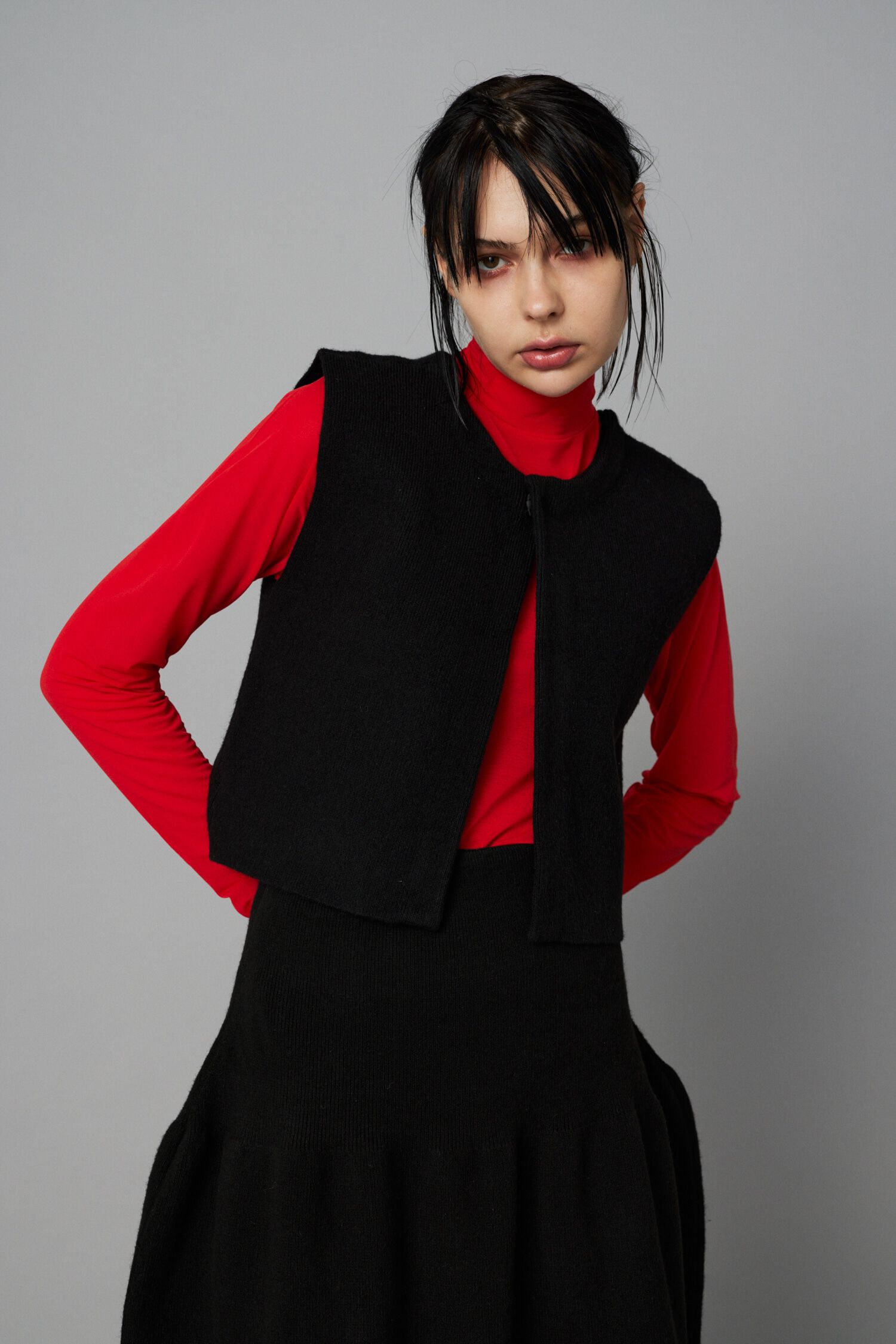 HeRIN.CYE「2way knit vest」|ニット・セーター|