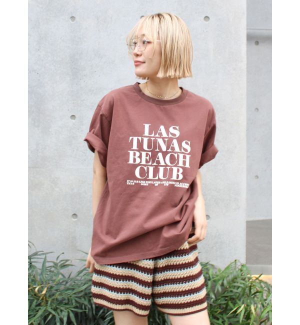 Ungrid「ヴィンテージウォッシュロゴビックTee」|Tシャツ・カットソー|