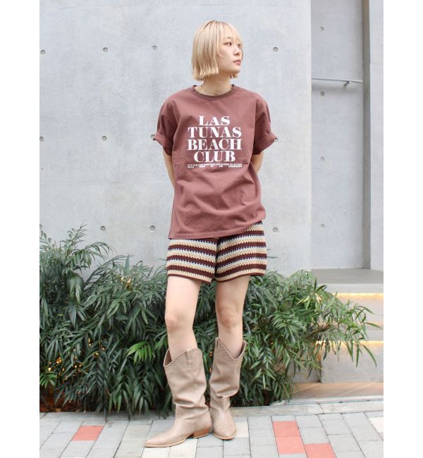 Ungrid「ヴィンテージウォッシュロゴビックTee」|Tシャツ・カットソー|