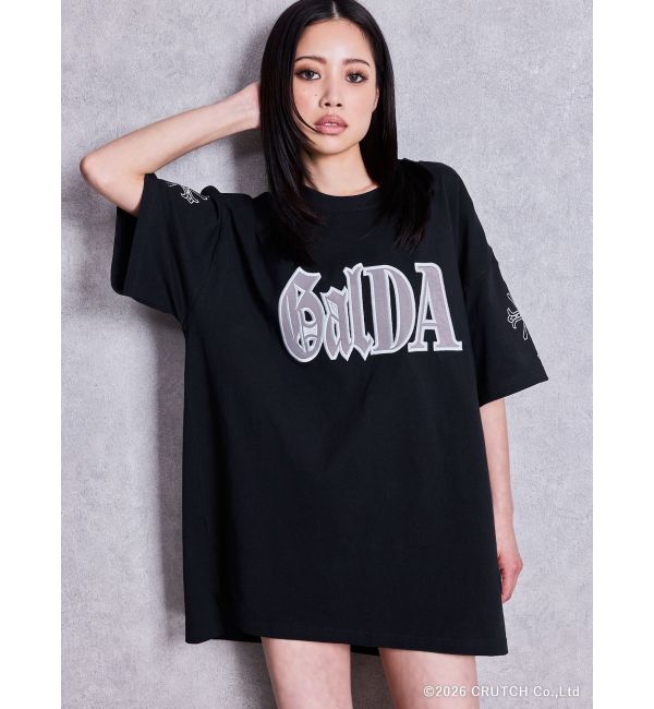 GYDA「GYDA&times;GALFY BACK LOGO BIG Tシャツ」|Tシャツ・カットソー|ブラック