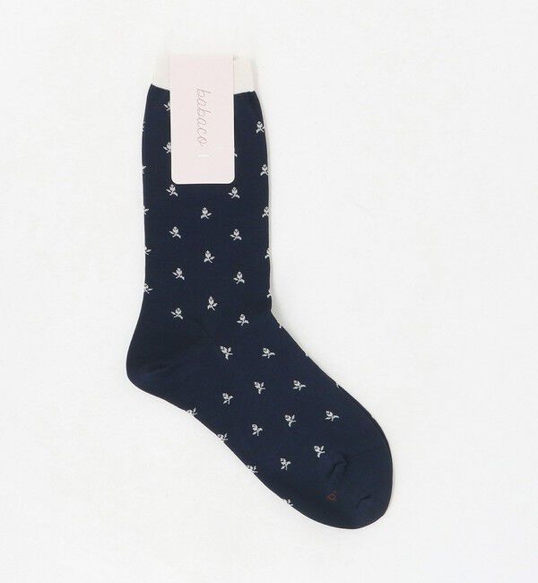 UNITED ARROWS「＜babaco＞タイニーフラワー ソックス」|ソックス|NAVY