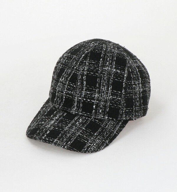 UNITED ARROWS「＜IRIS 47＞チェック キャップ」|キャップ・キャスケット|BLACK