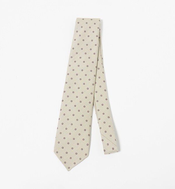 UNITED ARROWS「ジャガード ドット ネクタイ」|ネクタイ・蝶ネクタイ|OFF WHITE