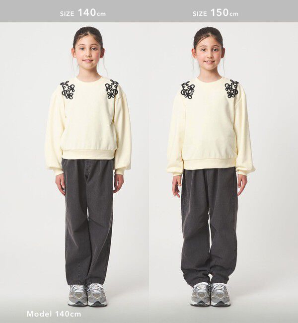 UNITED ARROWS green label relaxing「裏毛 コードシシュウ プルオーバー / スウェット / トレーナー / キッズ  140cm-160cm」|Tシャツ・カットソー|