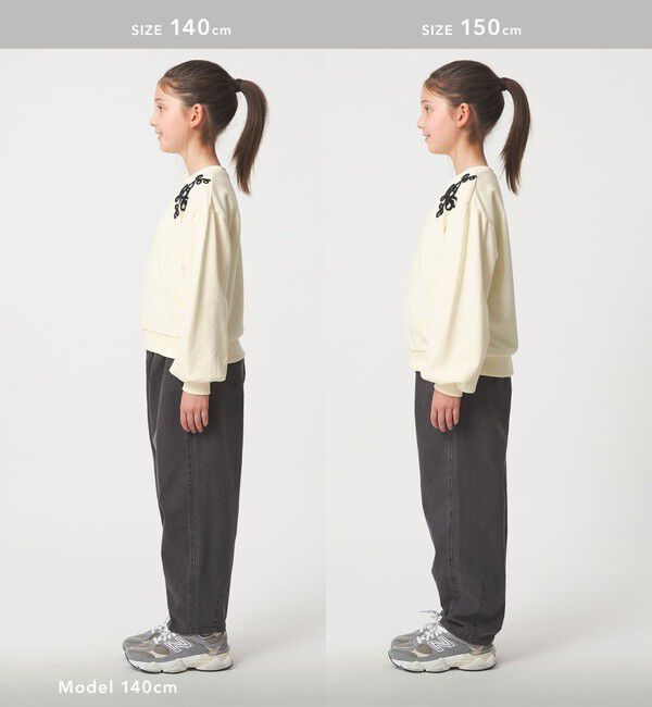 UNITED ARROWS green label relaxing「裏毛 コードシシュウ プルオーバー / スウェット / トレーナー / キッズ  140cm-160cm」|Tシャツ・カットソー|