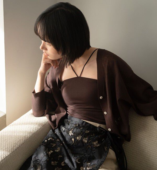 UNITED ARROWS green label relaxing「ホルターネックキャミソール / カップインナー」|キャミソール|