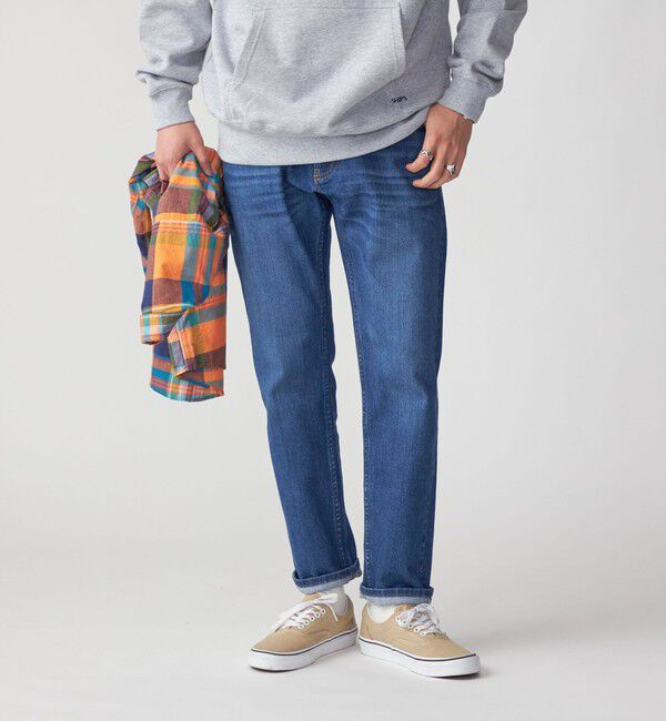 SHIPS「【WEB限定】SHIPS: MADE IN JAPAN セルビッチ ストレッチ スリムストレート デニム パンツ」|デニム|