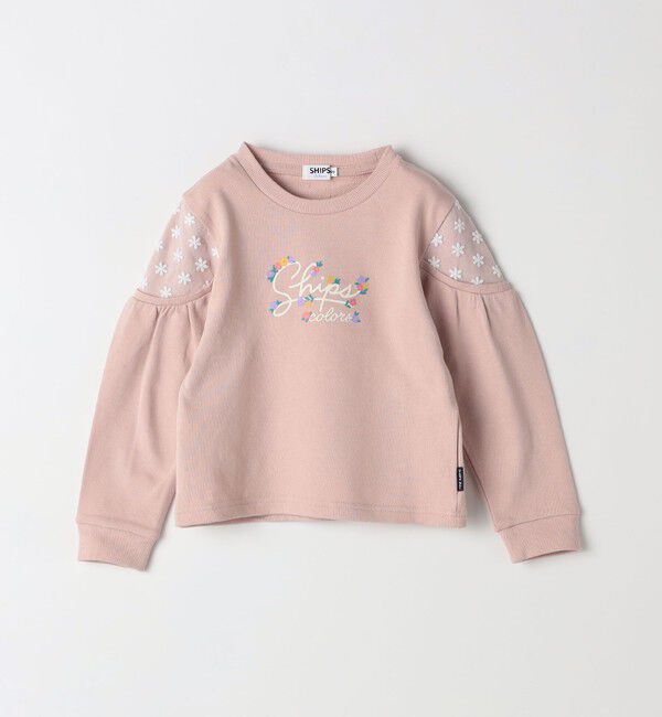 SHIPS Colors 「SHIPS Colors: 80～130cm / ショルダー レース ロゴ スウェット◇」|スウェット・ジャージ|