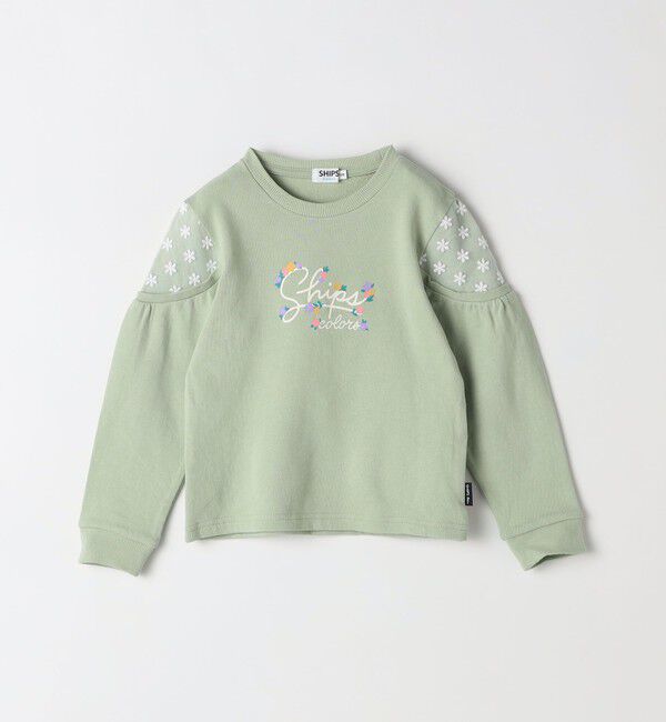 SHIPS Colors 「SHIPS Colors: 80～130cm / ショルダー レース ロゴ スウェット◇」|スウェット・ジャージ|