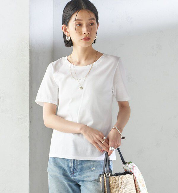 SHIPS for women「ギザコットン ベーシック TEE」|Tシャツ・カットソー|