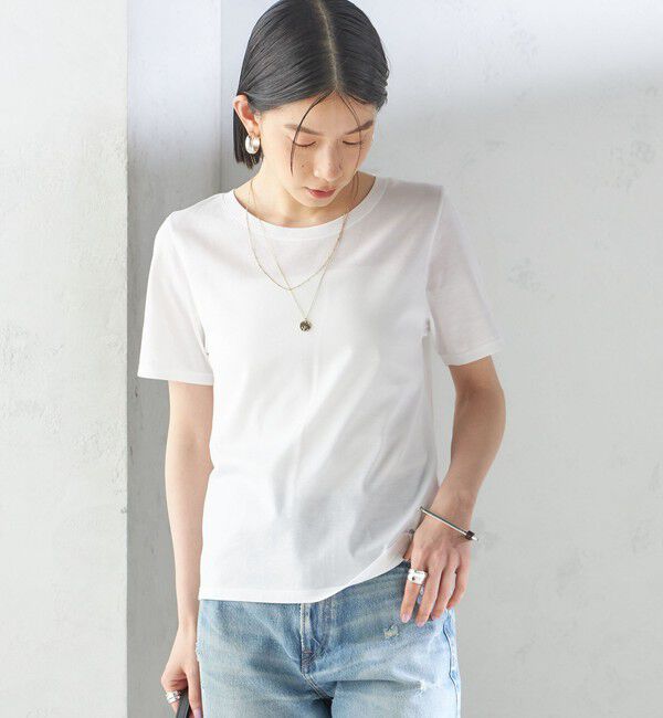 SHIPS for women「ギザコットン ベーシック TEE」|Tシャツ・カットソー|