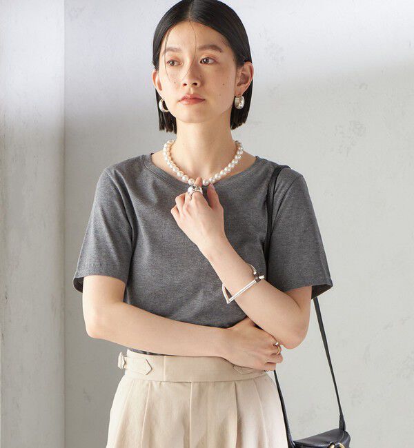 SHIPS for women「ギザコットン ベーシック TEE」|Tシャツ・カットソー|