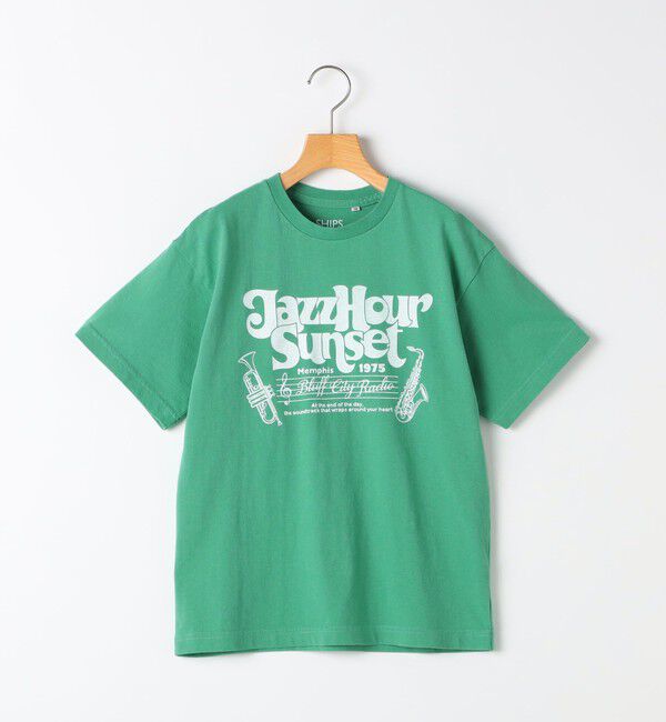 SHIPS KIDS「SHIPS KIDS:140～160cm /半袖 ヴィンテージ Tシャツ」|Tシャツ・カットソー|グリーン