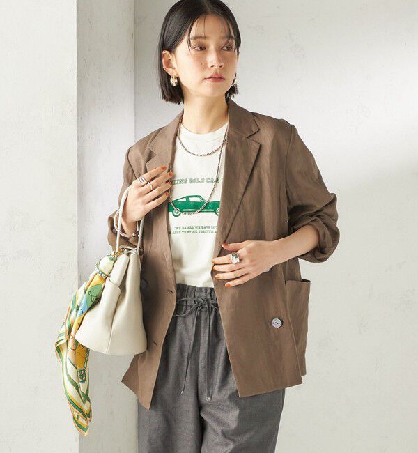 SHIPS for women「〈手洗い可能〉ラミー 4 ジャケット 26SS」|テーラードジャケット|