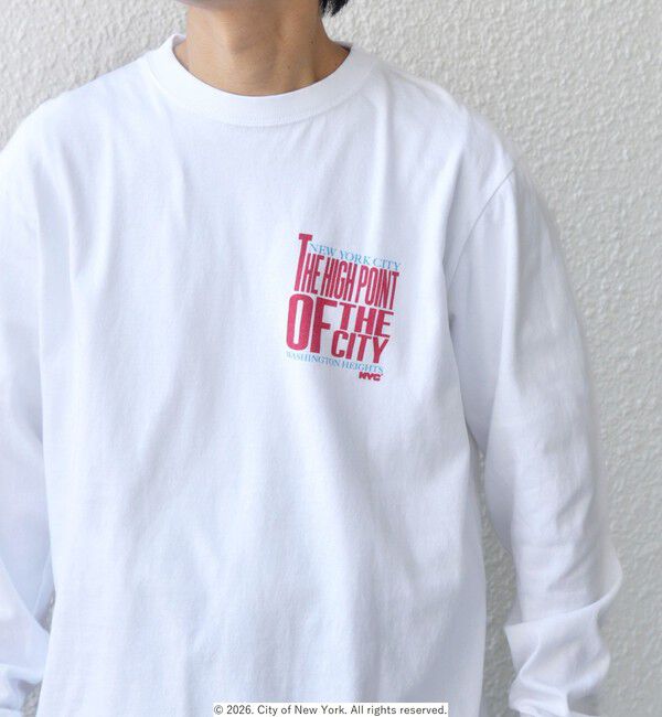 SHIPS any「GOOD ROCK SPEED: NYC グラフィック プリント Tシャツ(ロンT)◇」|Tシャツ・カットソー|