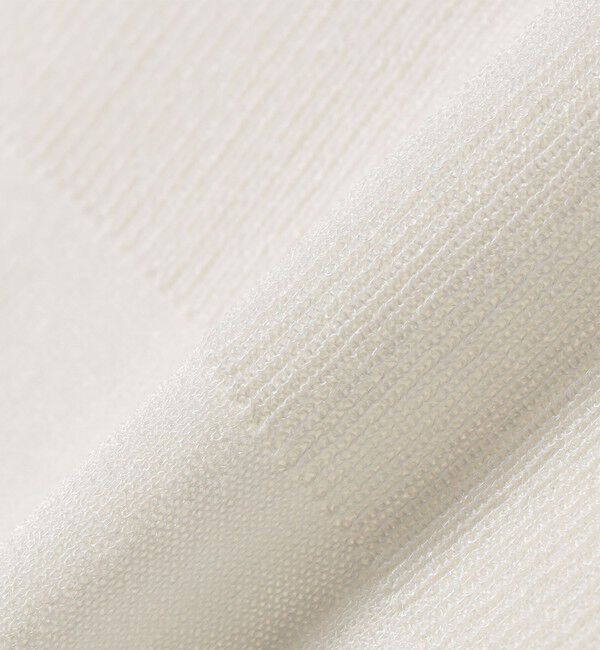 quaranciel「《予約》quaranciel:〈接触冷感/手洗い可能〉コンパクト シアー ニット TEE」|ニット・セーター|