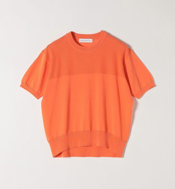 quaranciel「《予約》quaranciel:〈接触冷感/手洗い可能〉コンパクト シアー ニット TEE」|ニット・セーター|