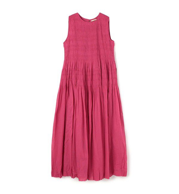 TOMORROWLAND BUYING WEAR「ne Quittez pas COTTON VOILE SHIRRING ドレス」|ワンピース|33 ピンク