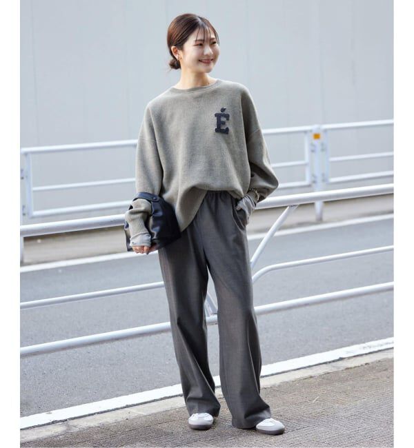 SLOBE IENA「《WEB限定カラー有り/追加》サガラ刺繍スウェットライクニット」|ニット・セーター|