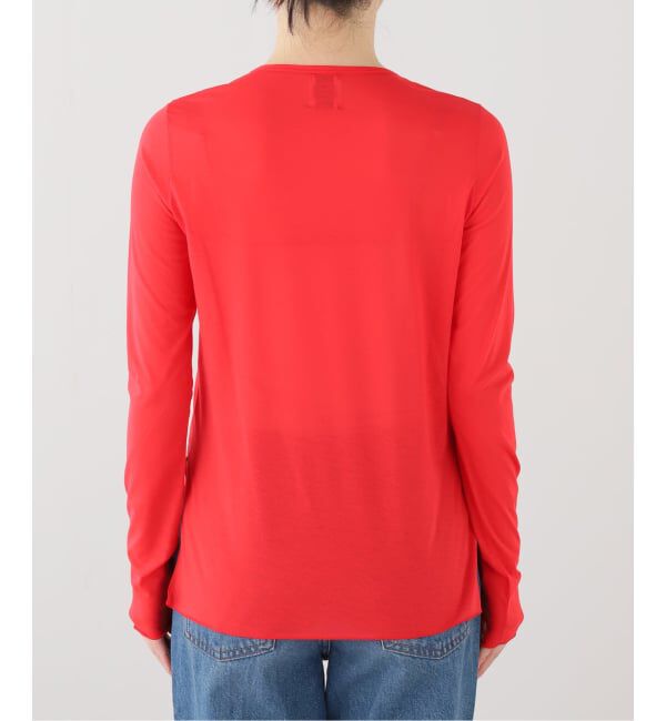 IENA「GGG/ジージージー Side Slit Crew Neck Long Sleeve T Tシャツ 02-01-1854」|Tシャツ・カットソー|