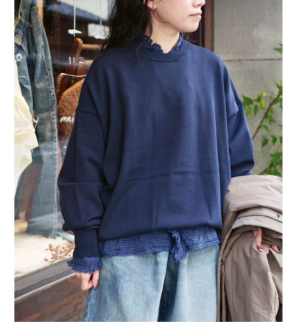 journal standard luxe「ハイツイストテンジク クルーネックプルオーバー」|ニット・セーター|